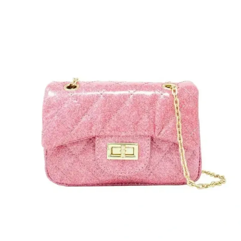 Tiny Treats - Classic Quilted Sparkle Mini Bag, Pink - cutbabycare.com | baby boutique & care hub* Discount