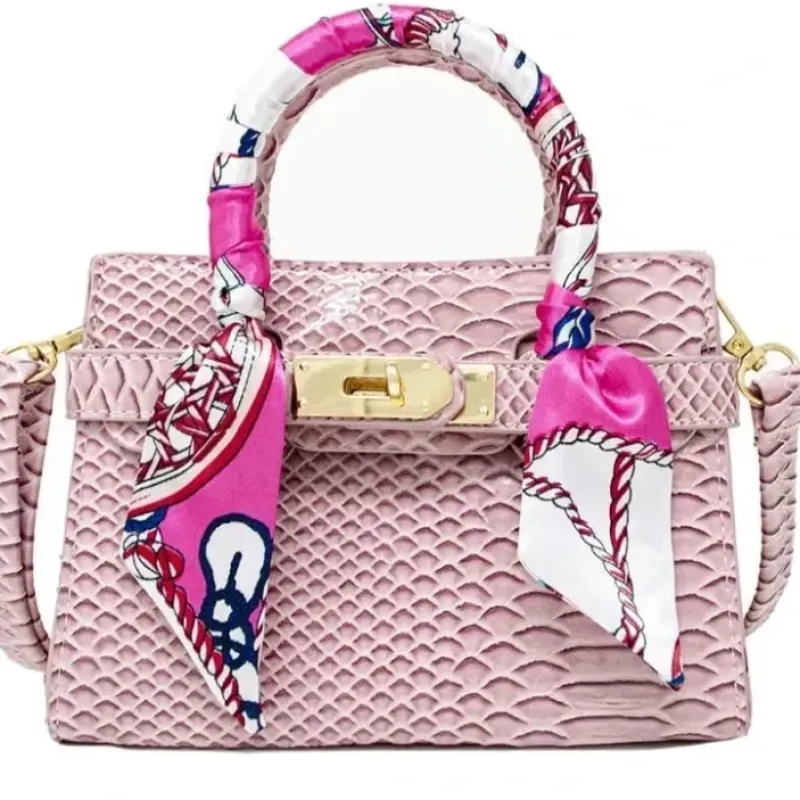 Tiny Treats - Crocodile Scarf Handbag, Pink - cutbabycare.com | baby boutique & care hub* Cheap