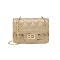 Tiny Treats - Tiny Classic Quilted Mini Purse, Gold - cutbabycare.com | baby boutique & care hub* Best