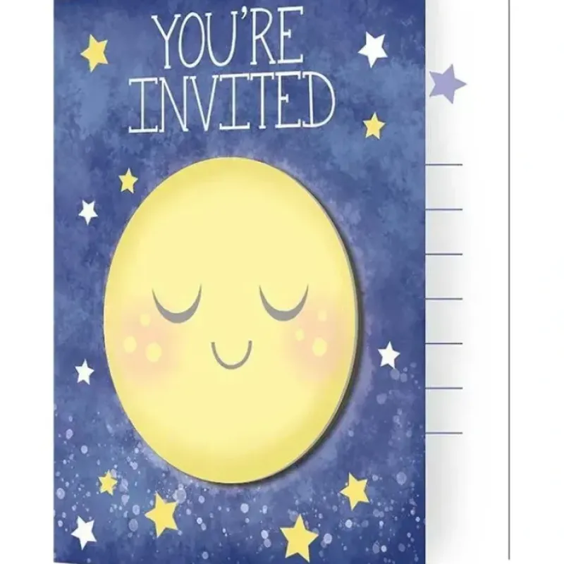 To The Moon And Back Invitations, 8-Pack - cutbabycare.com | baby boutique & care hub* Shop