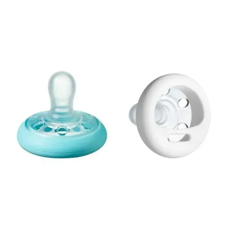 Tommee Tippee - Breast-Like Pacifier, Skin-Like Texture, Symmetrical Design, BPA-Free Binkies, 0-6M, 2-Count - cutbabycare.com | baby boutique & care hub* Best