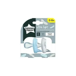 Tommee Tippee - Ultra Light Pacifier, 0/6M, Light Blue/White - cutbabycare.com | baby boutique & care hub* Clearance