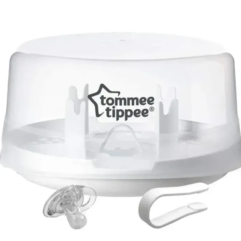 Tommee Tippee Closer To Nature Microwave Baby Bottle Steam Sterilizer - White - cutbabycare.com | baby boutique & care hub* Flash Sale
