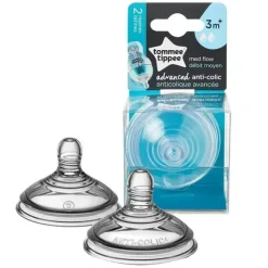 Tommee Tippee 2-Pack Advanced Anti-Colic Medium Flow Baby Bottle Nipples - 3+ Months - cutbabycare.com | baby boutique & care hub* Fashion