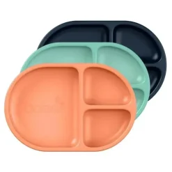 Tomy - Boon Chow Silicone Plate Set, 3Pk, Mint - cutbabycare.com | baby boutique & care hub* Best Sale