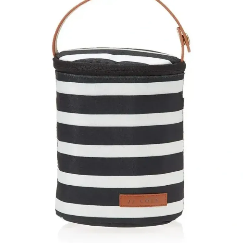 Tomy - JJ Cole Baby Bottle Cooler Bag With Ice Pack, Black/White - cutbabycare.com | baby boutique & care hub* Discount