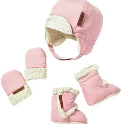 Tomy JJ Cole Winter Hats For Kids, Mittens and Boots Set, Blush Pink - cutbabycare.com | baby boutique & care hub* Clearance