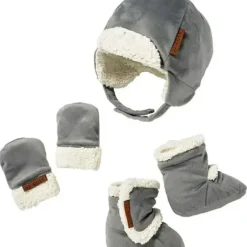 Tomy JJ Cole Winter Hats For Kids, Mittens and Boots Set, Grey - cutbabycare.com | baby boutique & care hub* Outlet