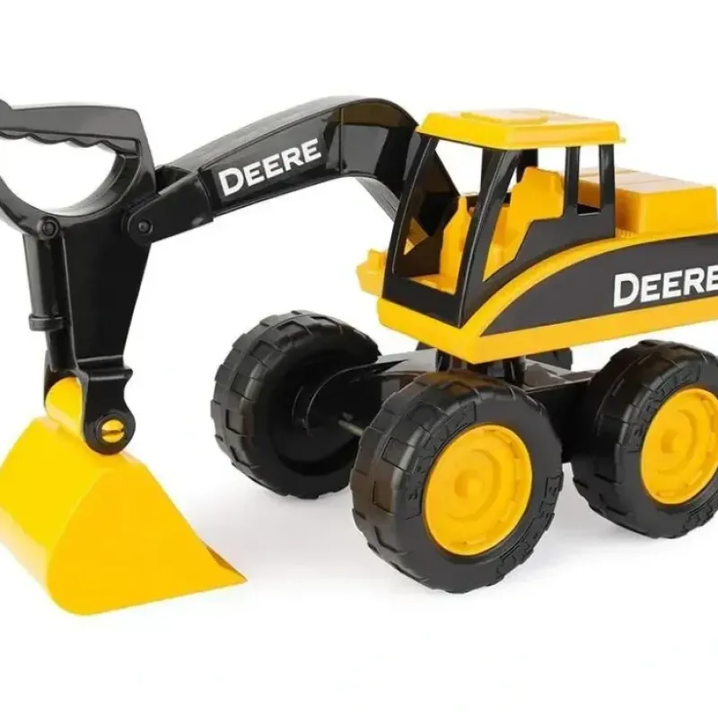 Tomy John Deere Big Scoop 15'' Excavator Toy With Tilting Dump Bed & Rolling Wheels, Yellow - cutbabycare.com | baby boutique & care hub* Discount
