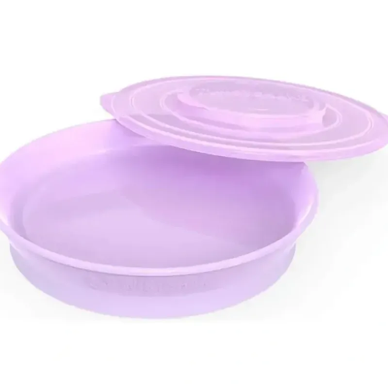 Twistshake - Plate 6+ M, Pastel Purple - cutbabycare.com | baby boutique & care hub* Hot