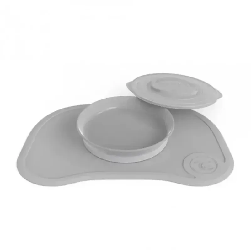 Twistshake Click Mat and Plate 6M+ - Grey - cutbabycare.com | baby boutique & care hub* Shop