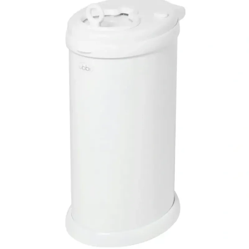 Ubbi Eco-friendly Diaper Pail Nappy Bin W/ Powder Coated Steel & Rubber Seals White - cutbabycare.com | baby boutique & care hub* Flash Sale