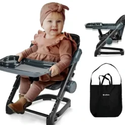 Unilove - Feed Me 3-In-1 Booster Chair, Black - cutbabycare.com | baby boutique & care hub* Outlet