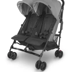 Uppababy - G-LINK V2 Side by Side Double Stroller, Greyson (Charcoal Melange/Carbon) - cutbabycare.com | baby boutique & care hub* Hot