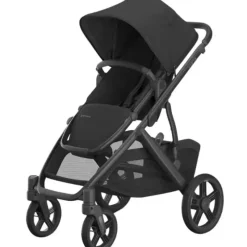 Uppababy - Vista V3 Stroller, Jake (Charcoal/Carbon Frame/Black Leather) - cutbabycare.com | baby boutique & care hub* Online