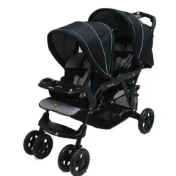 Veebee Doubletake Pram/Tandem Twin Stroller f/ Baby/Infant/Toddler Salt & Pepper - cutbabycare.com | baby boutique & care hub* Outlet
