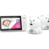 VTech Full Colour Baby Video & Audio Monitor Twin Bear Camera Pack White - cutbabycare.com | baby boutique & care hub* Shop