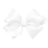 Wee Ones - Girls' Classic French Satin Hair Bow on a WeeStay Clip, Baby, White - cutbabycare.com | baby boutique & care hub* Fashion