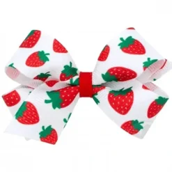 Wee Ones - Mini Fruit Print Bow, Watermelon - cutbabycare.com | baby boutique & care hub* New