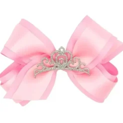 Wee Ones - Princess Grosgrain Hair Bow with Satin, Light Pink - cutbabycare.com | baby boutique & care hub* Cheap