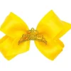 Wee Ones - Princess Grosgrain Hair Bow with Satin, Yellow - cutbabycare.com | baby boutique & care hub* Cheap