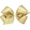 Wee Ones Medium Party Glitter Bow - Champagne - cutbabycare.com | baby boutique & care hub* New