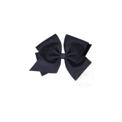 Wee Ones Mini King Classic Grosgrain Hair Bow, Size 5.25 X 3.5 (2 1/4 Ribbon), Navy - cutbabycare.com | baby boutique & care hub* Fashion