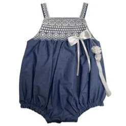 Will' Beth - Lace Denim Bubble W Bow - cutbabycare.com | baby boutique & care hub* Cheap