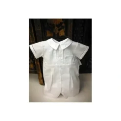Will' Beth - White Pintuck Romper - cutbabycare.com | baby boutique & care hub* Shop