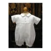 Will' Beth Boys' White Christening Romper - cutbabycare.com | baby boutique & care hub* New