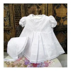 Will' Beth White Dress With Bonnet - cutbabycare.com | baby boutique & care hub* Discount
