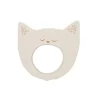 Wooden Story 9cm Yawning Cat Soother Baby/Infant 3m+ Sensory Teether Toy Natural - cutbabycare.com | baby boutique & care hub* Outlet
