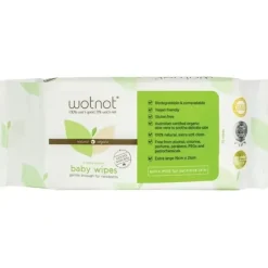 Wotnot Biodegradable New Born Wipes 70 Pack - cutbabycare.com | baby boutique & care hub* Shop