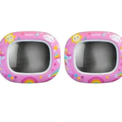 Shop All|2x Benbat Baby Night & Day 30cm Car Head Rest Mirror w/Light/Lullaby/Remote Pink - cutbabycare.com | baby boutique & care hub