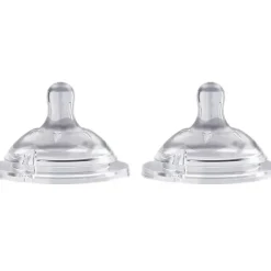 Nursing Feeding|2x Chicco Nursing NaturalFeeling Adjustable Flow Silicone Teat Baby Feeding 4m+ - cutbabycare.com | baby boutique & care hub