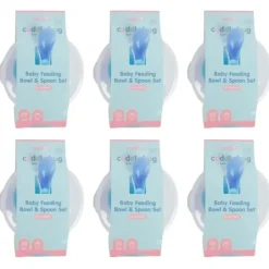 Shop All|6x Cuddle Bug Baby/Toddler Feeding Training Bowl & Spoon Set 16x7cm 2 Assorted - cutbabycare.com | baby boutique & care hub