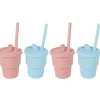 Health Safety|3x Cuddle Bug Baby/Toddler Silicone Training Drinking Straw Cup 300ml Pink/Blue - cutbabycare.com | baby boutique & care hub
