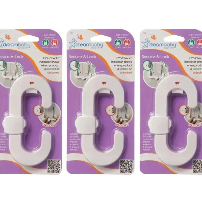 Shop All|3x dreambaby Ezy Check Baby/Toddler Safety/Protection Secure-A-Lock Latch White - cutbabycare.com | baby boutique & care hub