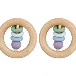Shop All|2x Koala Dream Kids/Childrens Silicone And Wooden Mouth Teether Ring Green 4M+ - cutbabycare.com | baby boutique & care hub