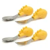 Shop All|2x Marcus & Marcus Palm Grasp Fork/Spoon Utensil Set Toddler 18m+ Lola Giraffe - cutbabycare.com | baby boutique & care hub