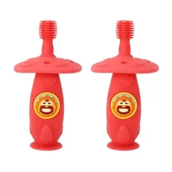Shop All|2x Marcus & Marcus Self Training 360 Silicone Kids Toothbrush Marcus Red 12m+ - cutbabycare.com | baby boutique & care hub