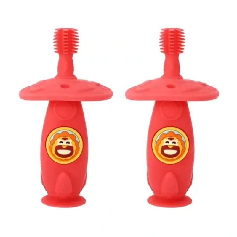 Shop All|2x Marcus & Marcus Self Training 360 Silicone Kids Toothbrush Marcus Red 12m+ - cutbabycare.com | baby boutique & care hub