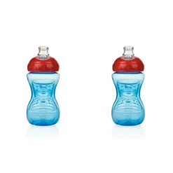 Health Safety|2x Nuby Super Spout Grip No Spill Drinking Cup w/ PP Cover 300ml 6m+ Assorted - cutbabycare.com | baby boutique & care hub