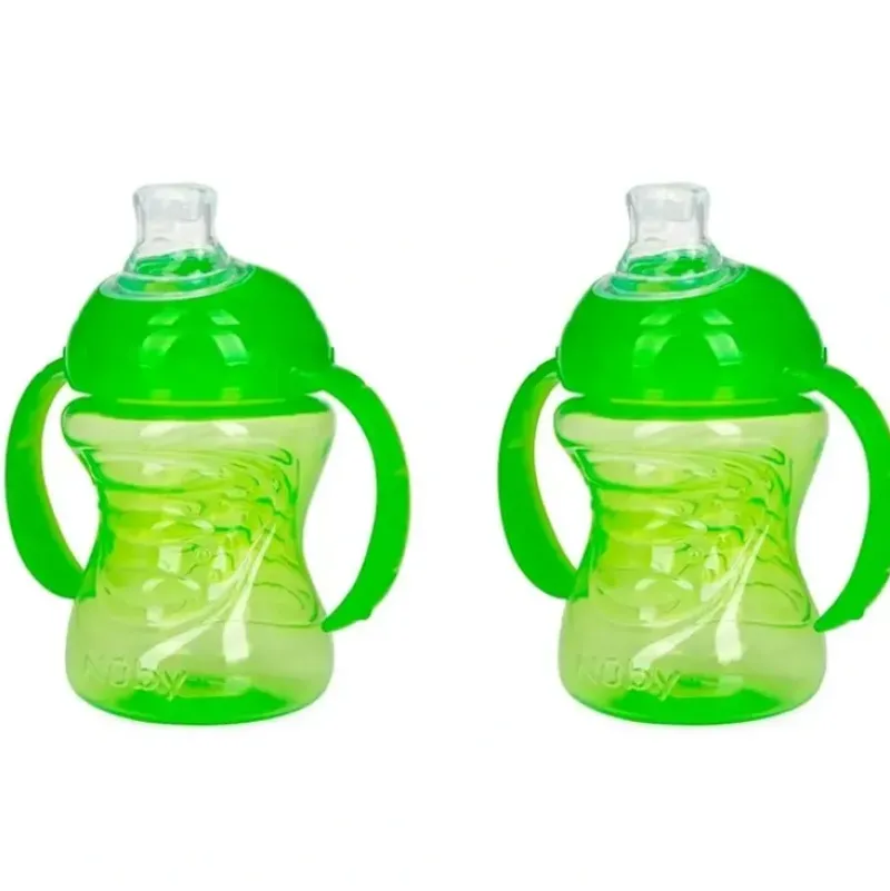 Shop All|2x Nuby Twin Handle No Spill Silicone Spout Drinking Cup 240ml 3m+ Assorted - cutbabycare.com | baby boutique & care hub