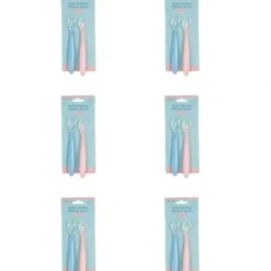 Shop All|6x 2pc Cuddle Bug Baby/Toddler Feeding Silicone Spoon 2 Pink/Blue 15cm Assorted - cutbabycare.com | baby boutique & care hub