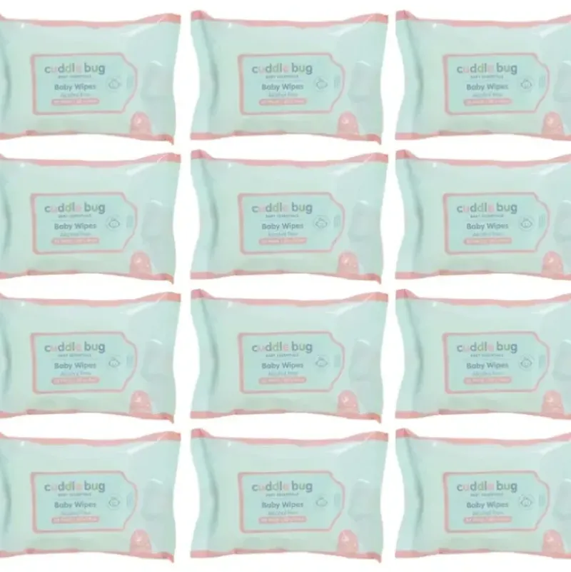 Shop All|12x 20pc Cuddle Bug Comfort Cleansing Fragrance Free Baby Wipes 14cm Pink/Blue - cutbabycare.com | baby boutique & care hub