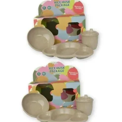 Shop All|2x 3pc EcoSouLife Reusable Rice Husk Baby/Infant Bowl/Plate/Cup Feeding Utensils - cutbabycare.com | baby boutique & care hub
