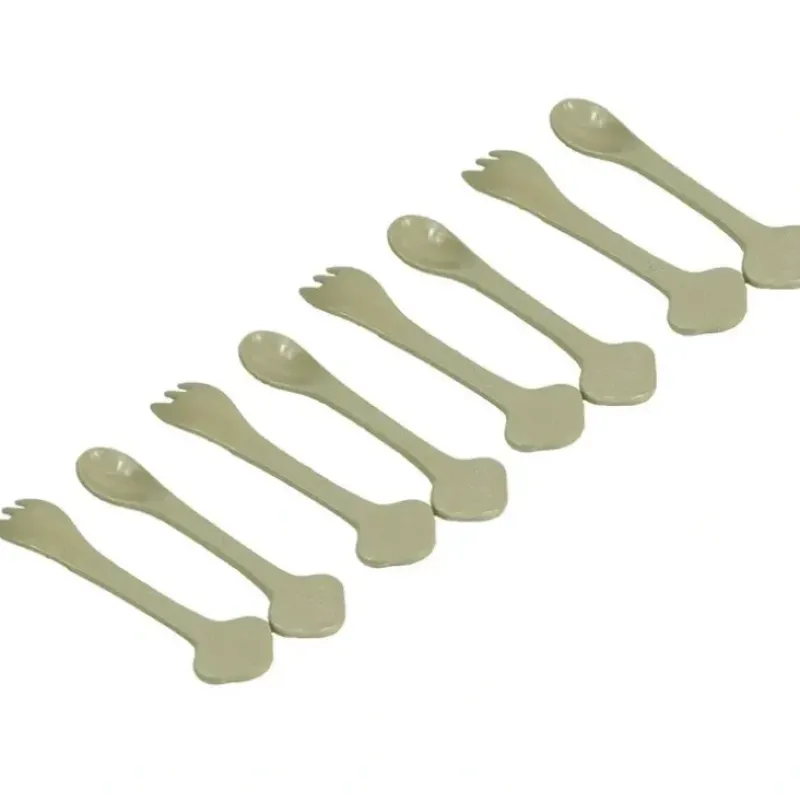 Shop All|4x 2pc EcoSouLife Rice Husk Reusable Baby Cutlery Set Spoon/Fork Utensil Beige - cutbabycare.com | baby boutique & care hub