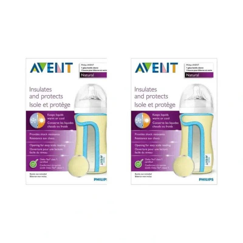 Shop All|2x Philips Avent Natural Glass Sleeve/Baby Bottle Insulated Protective 240ml - cutbabycare.com | baby boutique & care hub