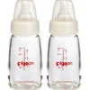 Shop All|2x PIGEON Slim Neck Peristaltic 120mL Glass Feeding Bottle for Newborn Baby 0m+ - cutbabycare.com | baby boutique & care hub